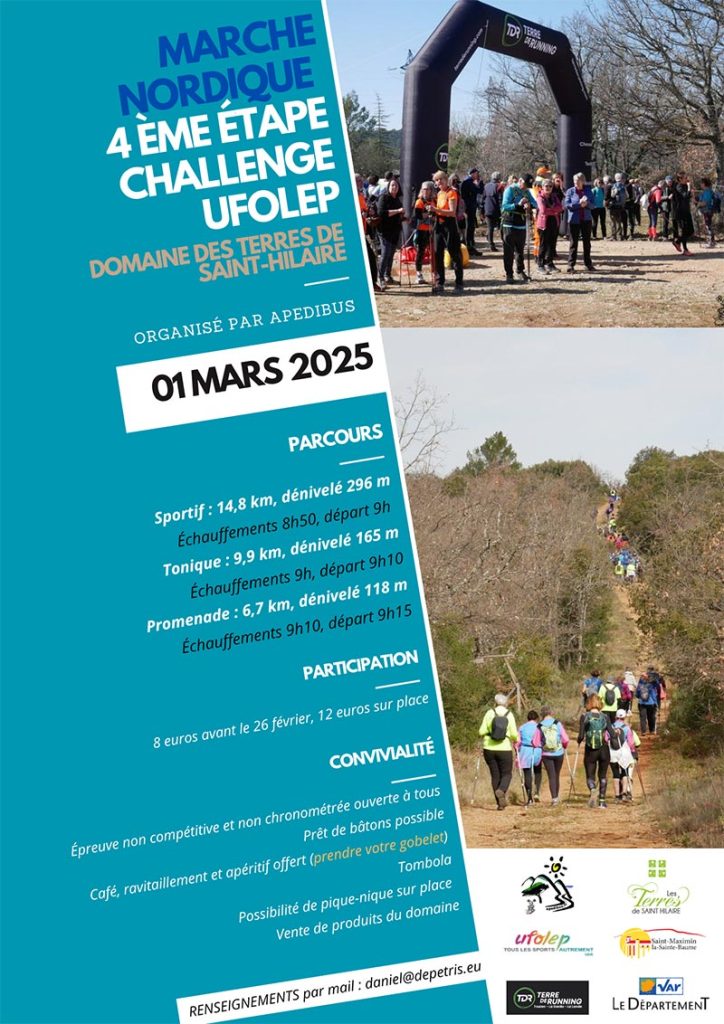 Étape n°4 marche nordique, Ufolep du Var