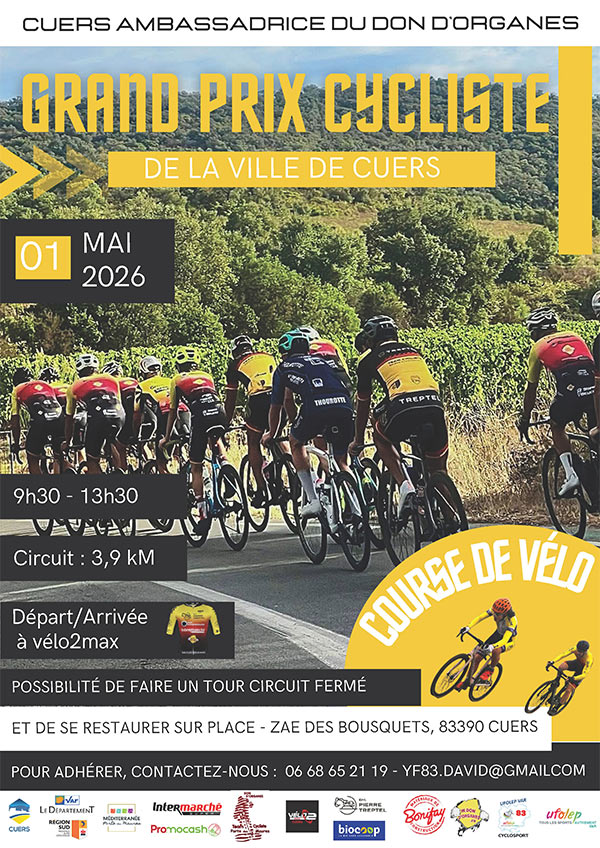 Grand prix cycliste à Cuers